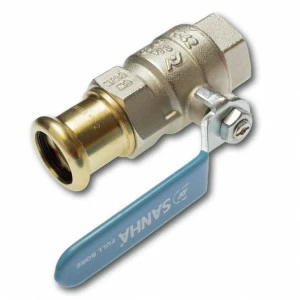 18801MS1512 SANHA 8801MS кран шаровый переходной, ВПр-ВР, латунь 15x1/2 мм