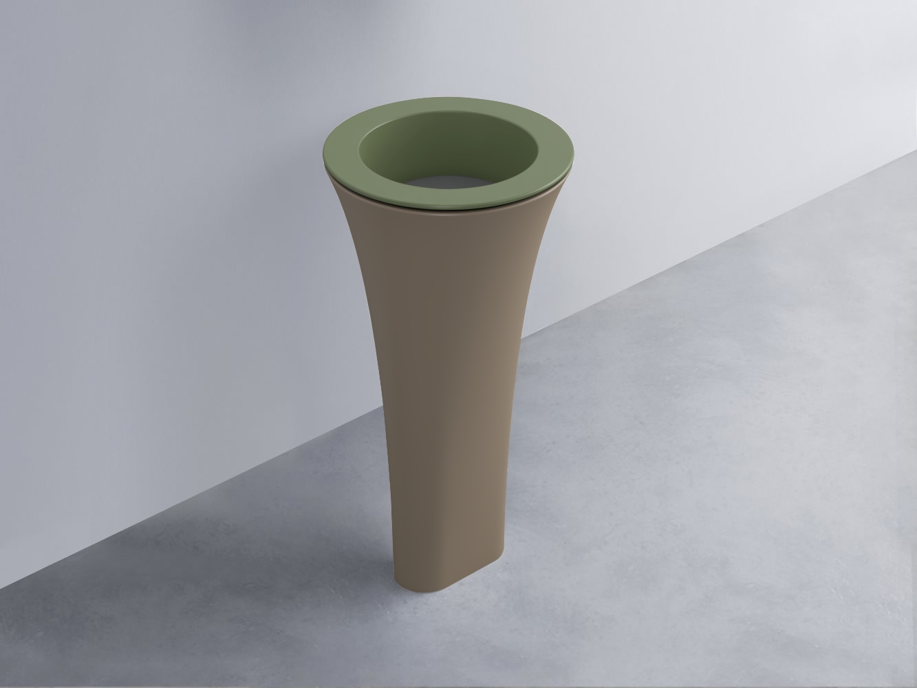 AMLA45-AG+AMPILT-CM+AMCOLT-AN Раковина Amedeo Tondo отдельностоящая cielo Enjoy + Amedeo Ceramica Cielo