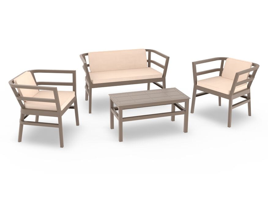 Lounge полипропиленовый садовый набор Resol CLICK-CLACK SET ARCH-00009245