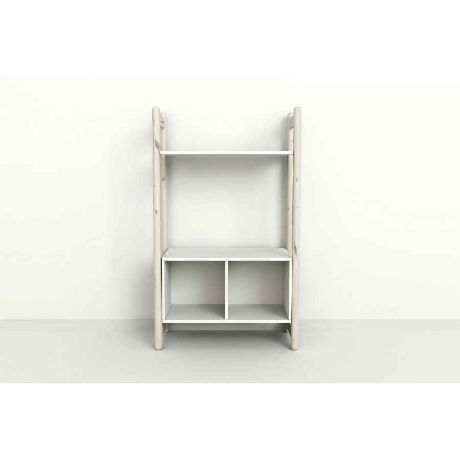 Гарнитур Midi A, 1 полка и 1 книжный шкаф, белый, искусственно состаренный Flexa 812650190 - Вид №1