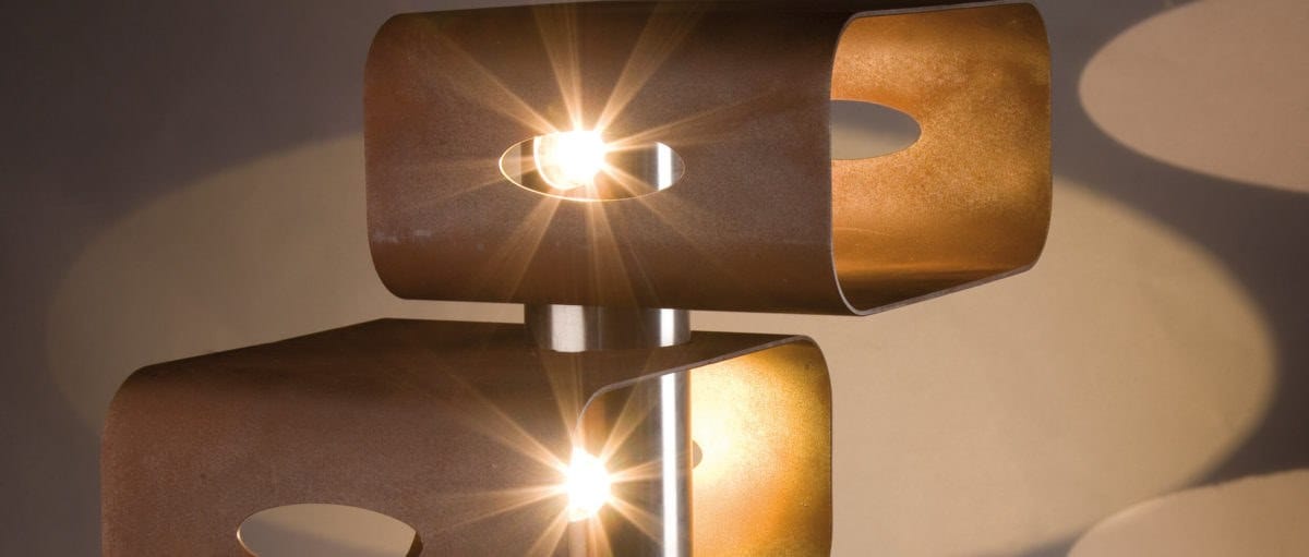 Светодиодная напольная лампа Corten™Steel Brillamenti кубический ARCH-00098844 - Вид №1