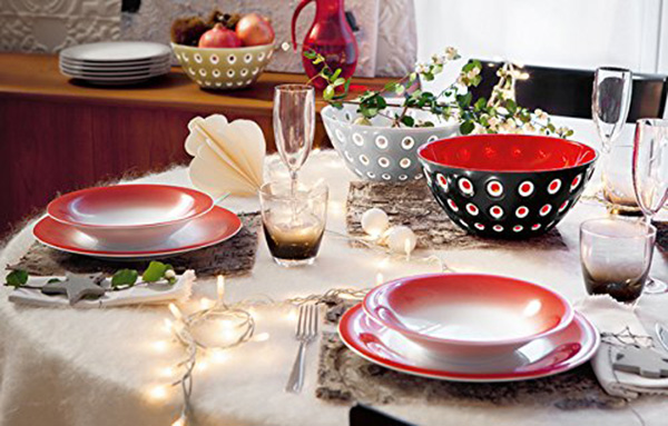 279425147 Салатник le murrine, D25 см, акрил, красный Guzzini  - Вид №2