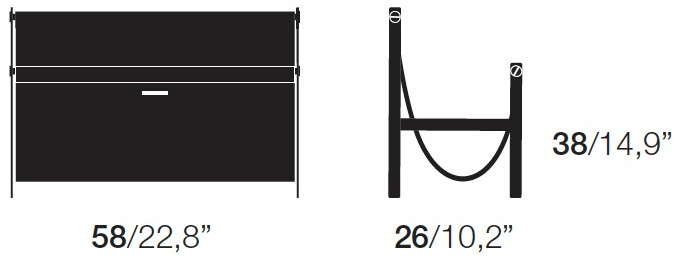 Opinion Ciatti Кожаная полка для журналов sun-id-1430207 - Вид №3
