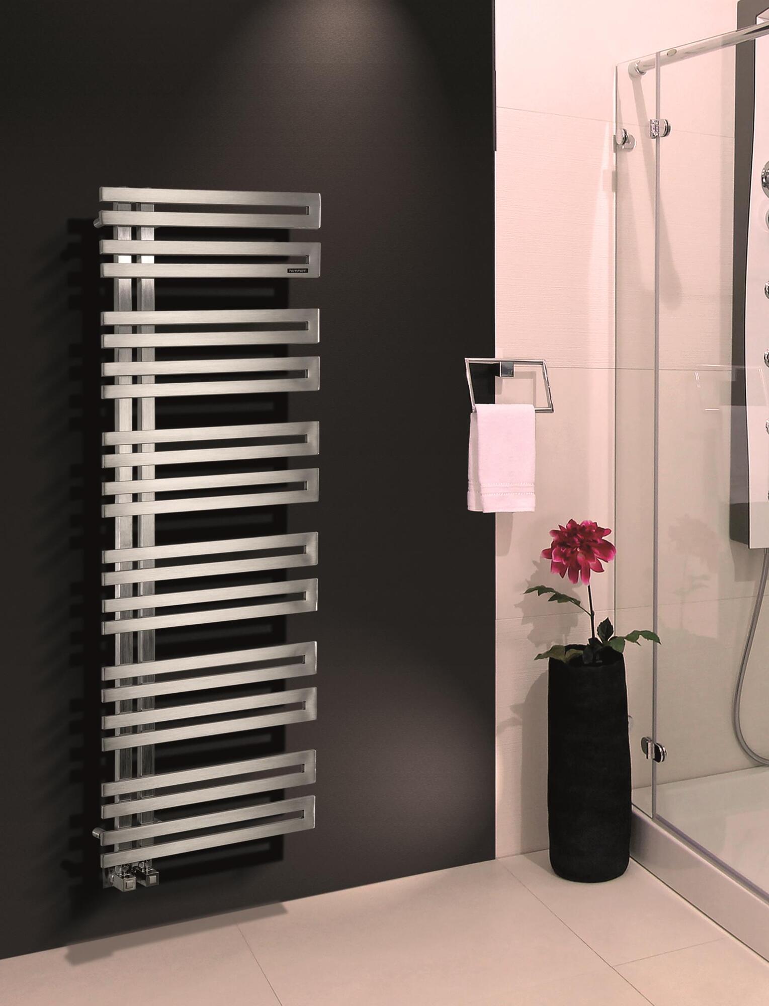 Полотенцесушитель Hammam UNO Stainless steel  комбинированный; электрический или водяной Сталь  - Вид №43