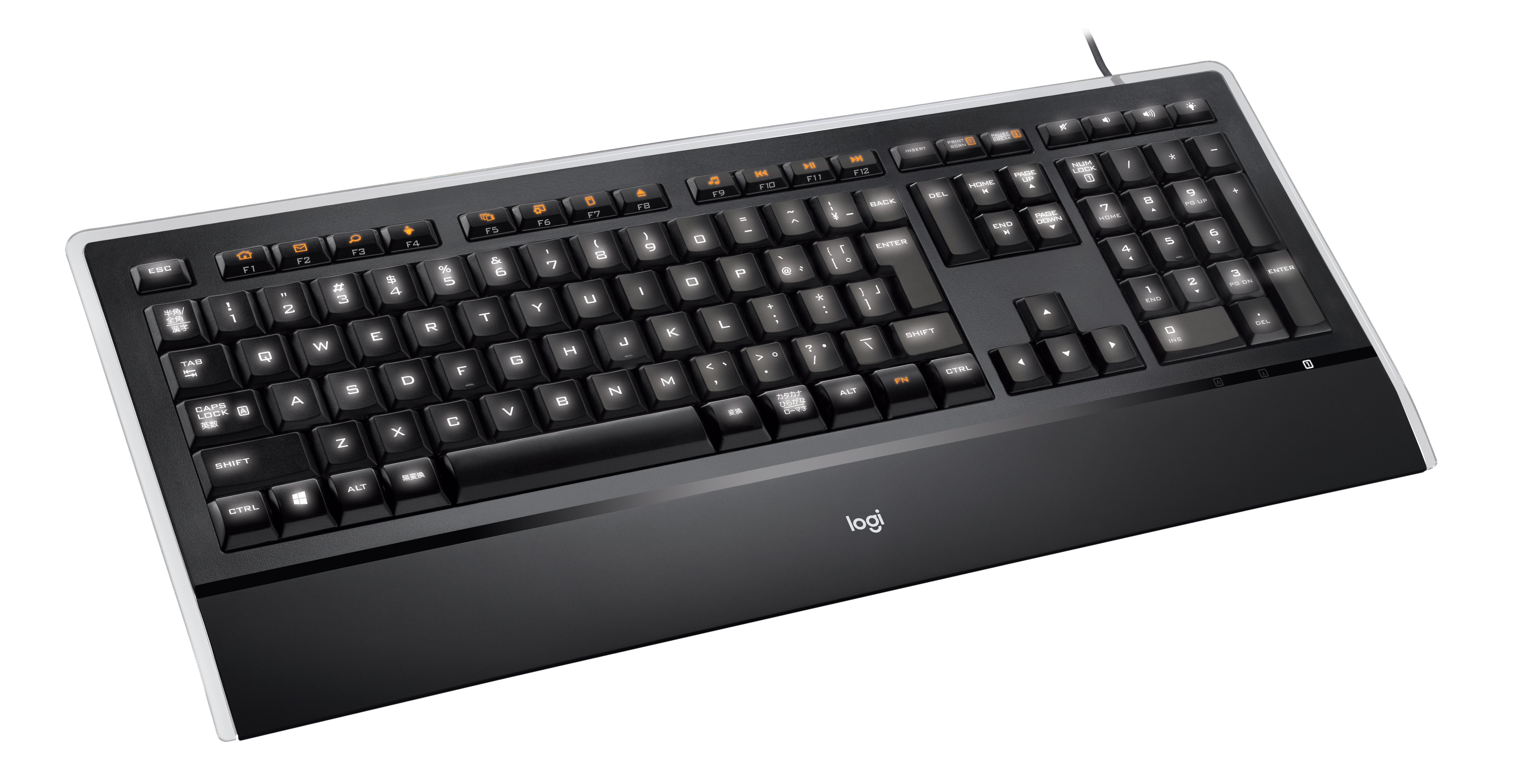920-005695 illuminated keyboard k740 retail Logitech Santreyd  - Вид №3