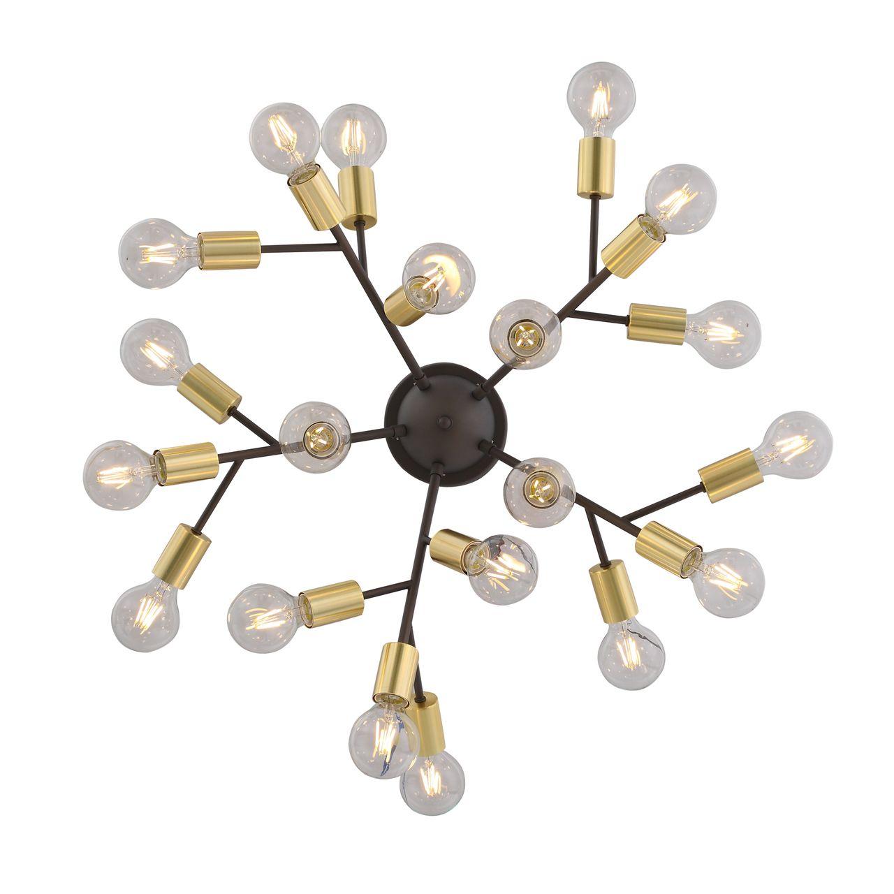 Потолочная светодиодная люстра ST Luce Foglione SL437.402.20 ST LUCE ДИЗАЙНЕРСКИЕ, FOGLIONE, ШАР 184544 Золотой  - Вид №2