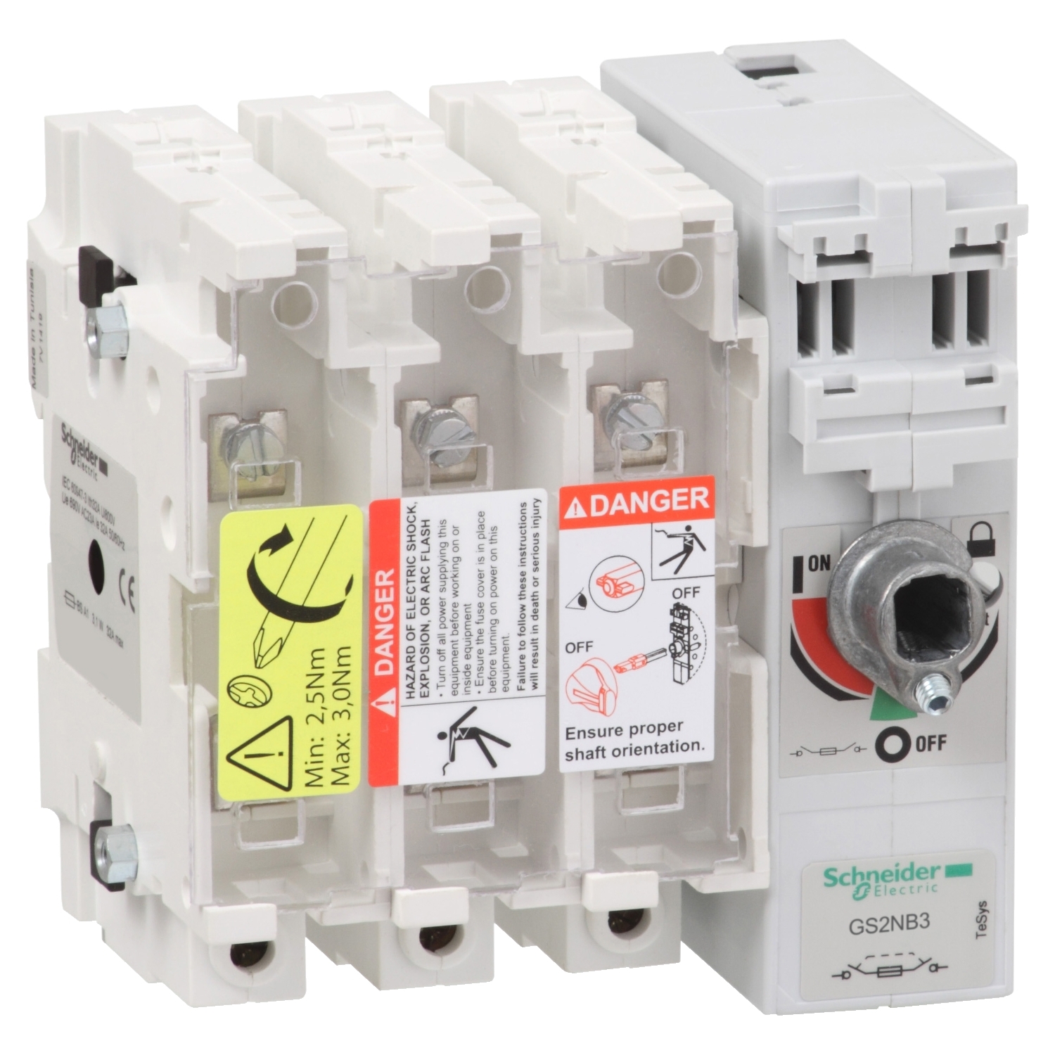 GS2NB3 Рубильник с предохранителем GS 250А 3P, B1, B2, B3 Schneider Electric TeSys 