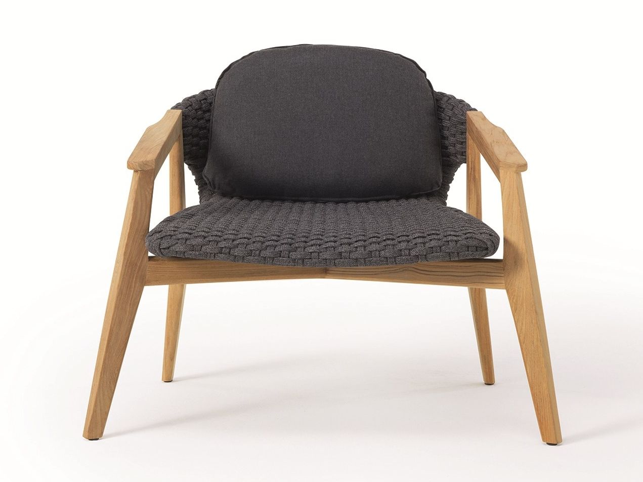 Синтетическая ткань садовое кресло с подлокотниками Ethimo Knit ARCH-00122669 - Вид №12