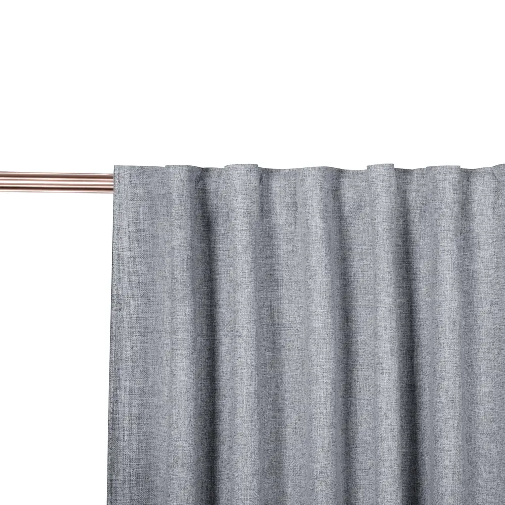 Штора на ленте Мари 200x270 см цвет темно-серый СТОЛИЦА ТЕКСТИЛЯ STLM-2103482 - Вид №6
