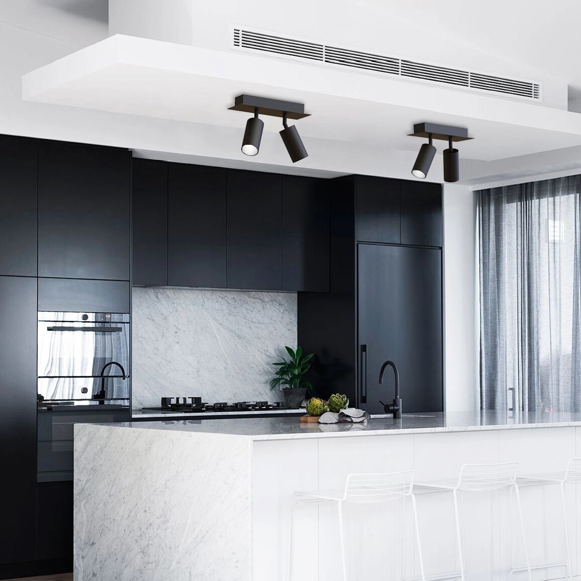 Несколько регулируемых потолочных прожекторов WayPoint форма ARCH-00027627 - Вид №3