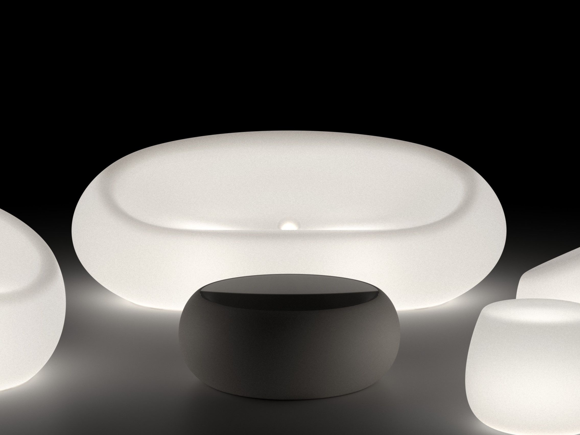 Полиэтиленовый светящийся садовый диван PLUST Boom ARCH-00012673 - Вид №1