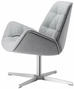 Thonet 4-спицевое тканевое кресло с подлокотниками 808