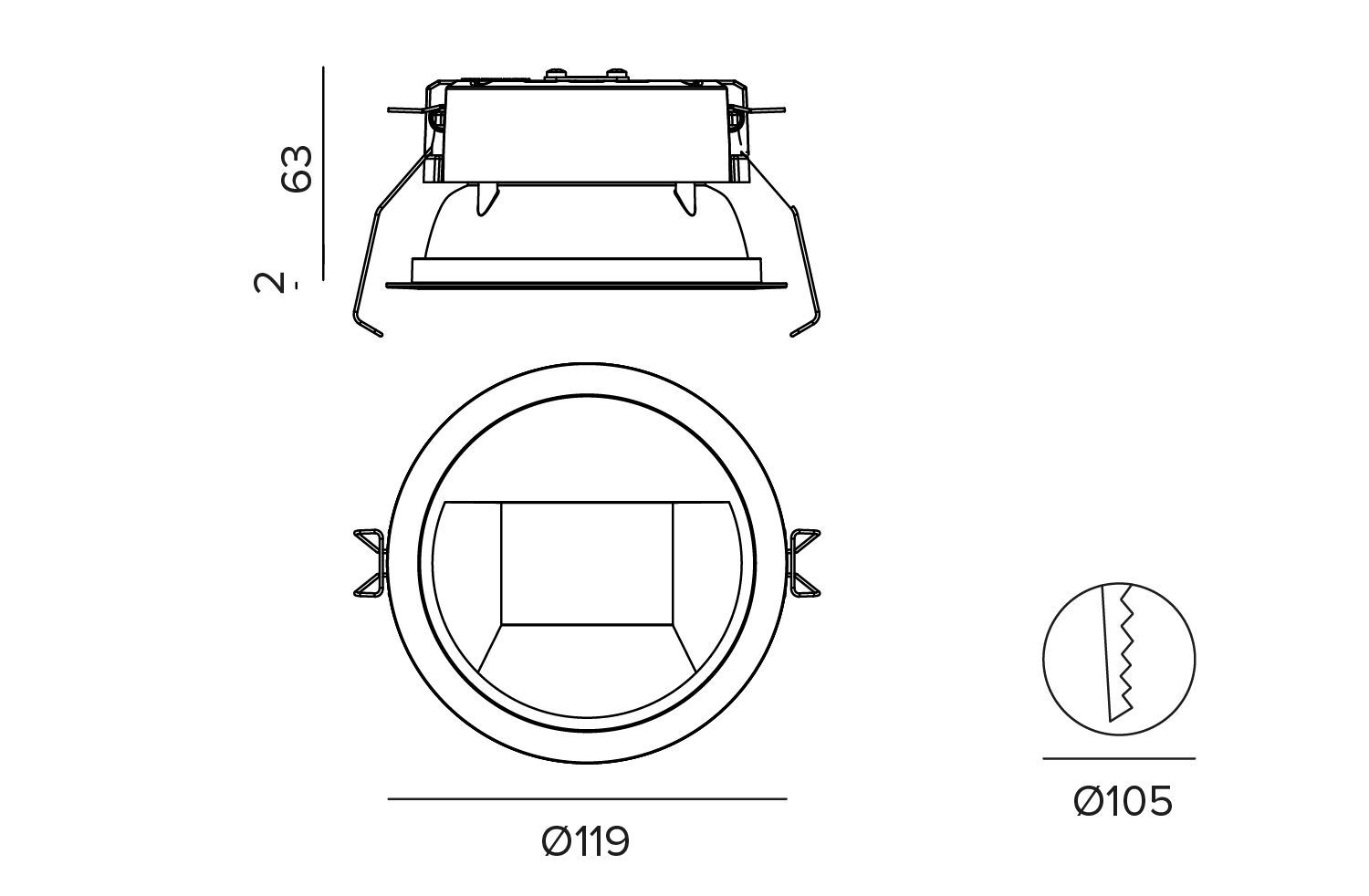 Круглый светодиодный светильник TARGETTI CCTEvo ARCH-00085507 - Вид №5