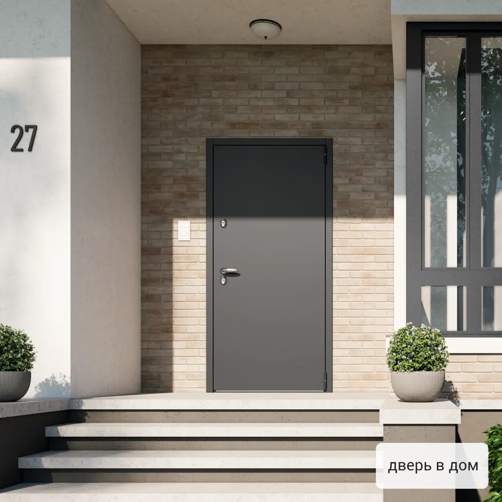 Дверь входная металлическая Норда 880 мм правая цвет арт белый TOREX STLM-2161266 - Вид №15