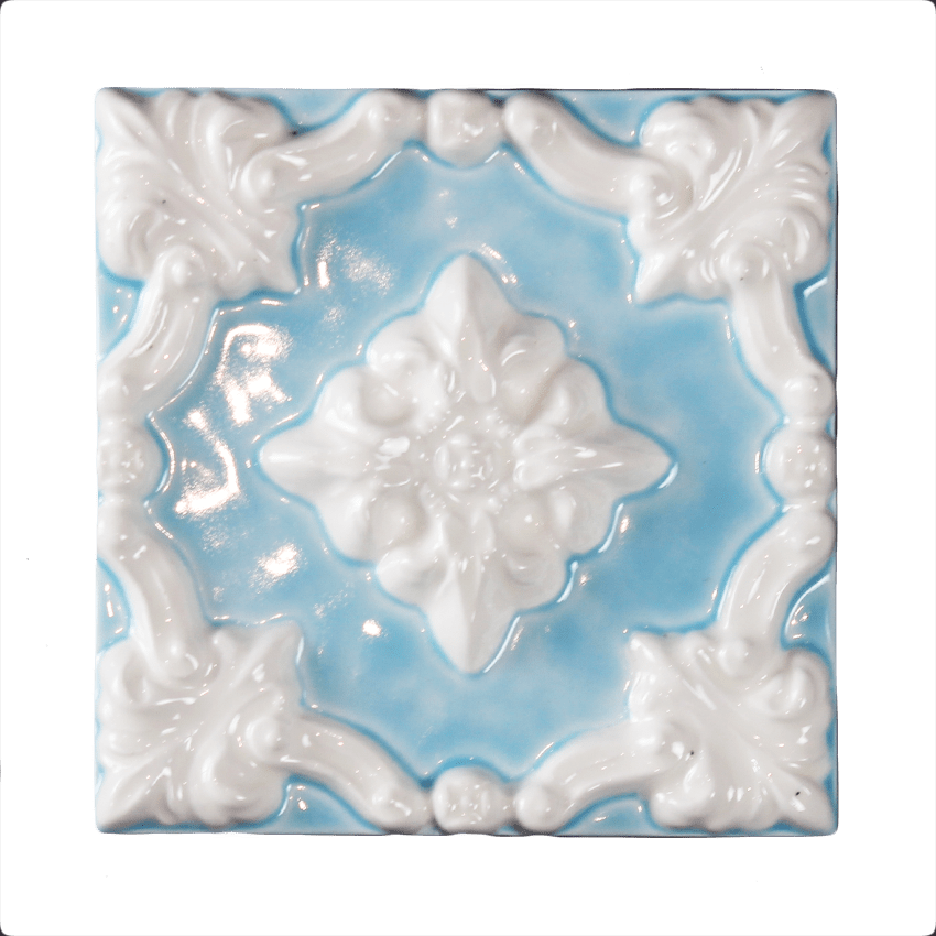 Двухцветная плитка с поливным фоном PROVANSFAIENCE sun-id-994469 - Вид №4