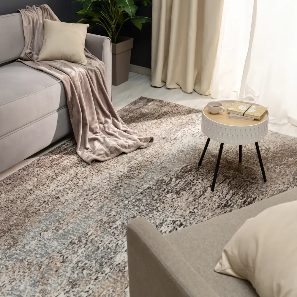 Ковер Santreyd Скай L020 бежевый для гостиной и кухни 250x350 см 84268384