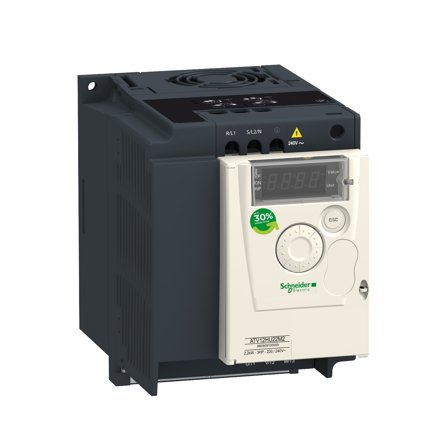 ATV12HU22M3 ПРЕОБР ЧАСТОТЫ ATV12 2.2КВТ 240В 3Ф Schneider Electric ПЧ 0 - 15 кВт Altivar 320/12/312/32 