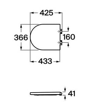 Мягкое пластиковое сиденье для унитаза Roca Happening ARCH-00058294 - Вид №2