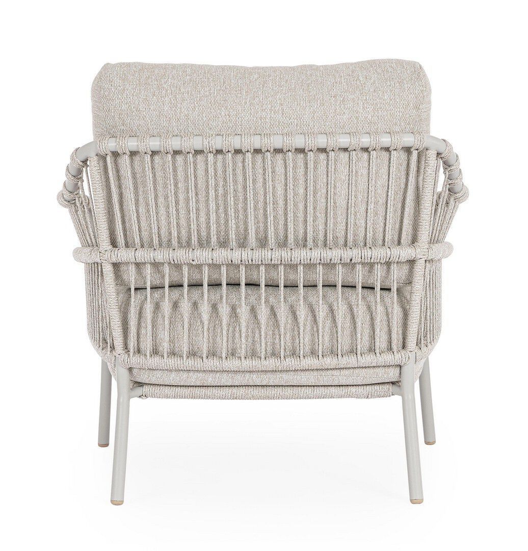 Веревочное и тканевое садовое кресло с подлокотниками BIZZOTTO Talaia ARCH-00134743 - Вид №9