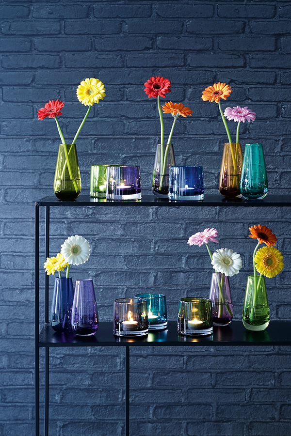 Ваза в форме бутона Flower Colour 14 см зелёная LSA International G73214414 - Вид №5