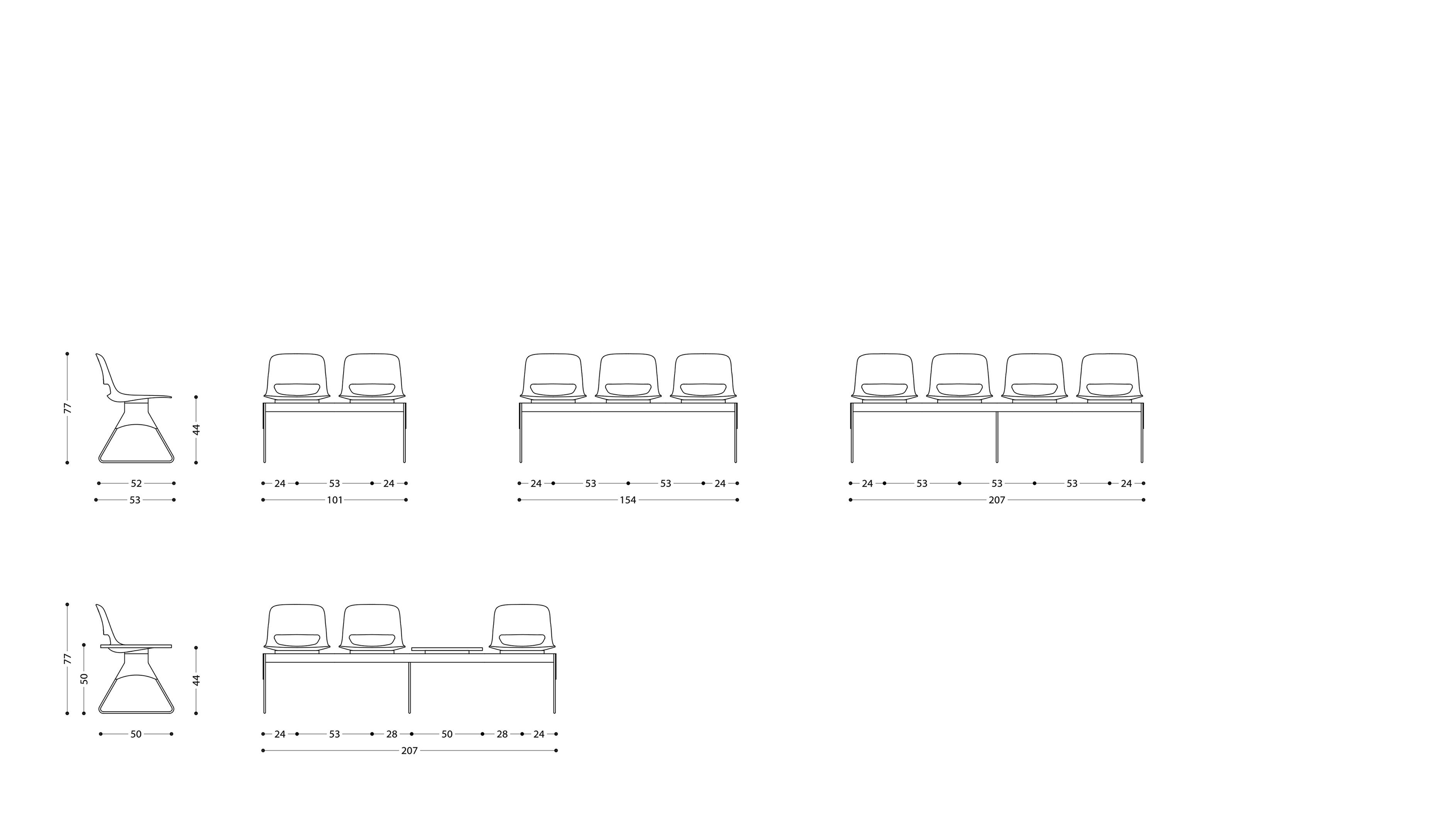 Сиденье на полипропиленовом стержне LAMM Lucky ARCH-00004125