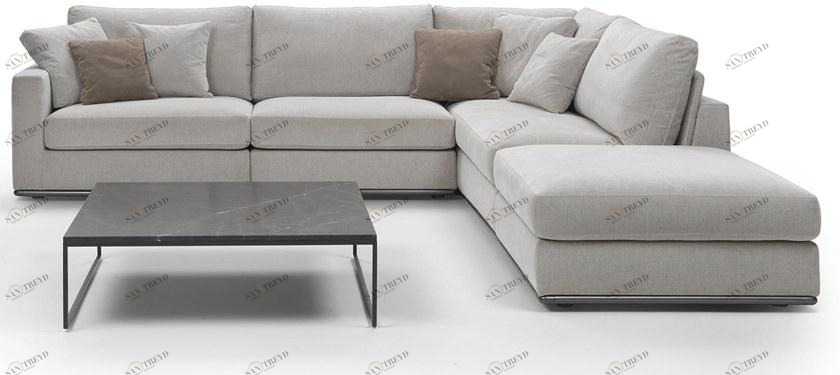 Marelli Диван из ткани с шезлонгом sun-id-1379928