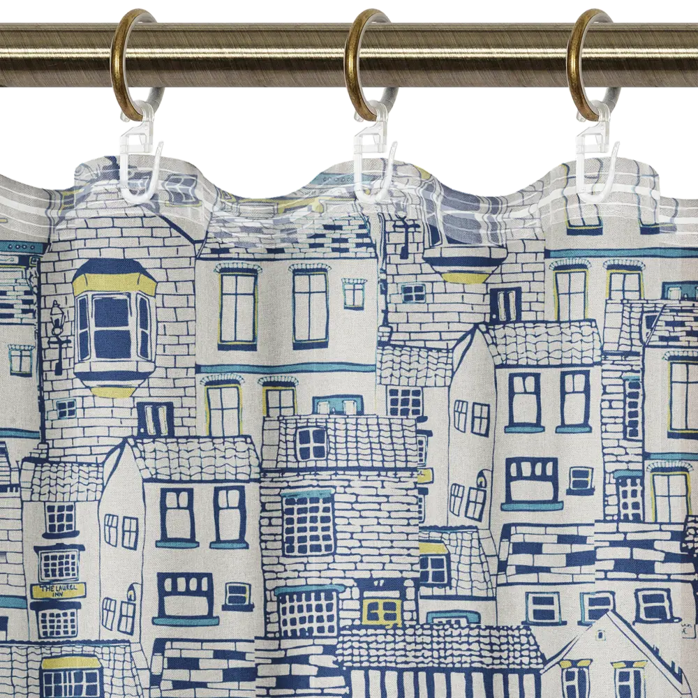 Штора на ленте для кухни «Город» 145x180 см цвет мультиколор LINEN WAY STLM-2121869 - Вид №2