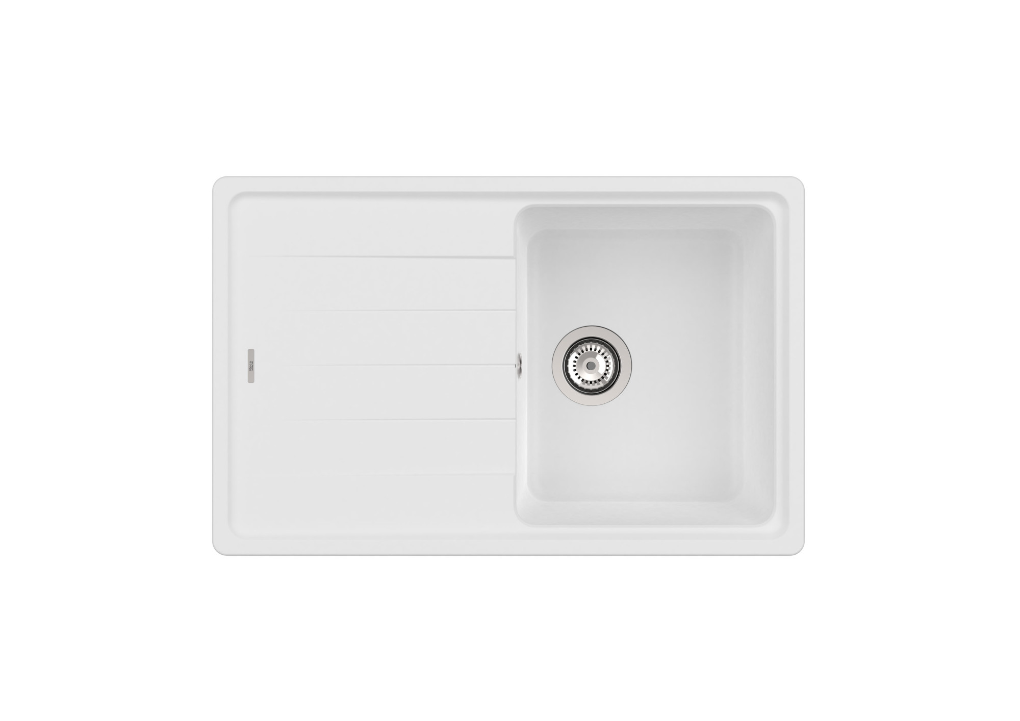 A880180020 Двусторонняя мойка с одной чашей из QUARZEX® ROCA Bergen