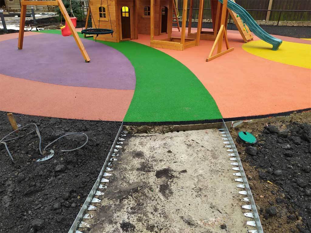 Металлический бордюр 1200*50*45*1,5 компл. ГеоПластБорд GPBST-19 - Вид №2