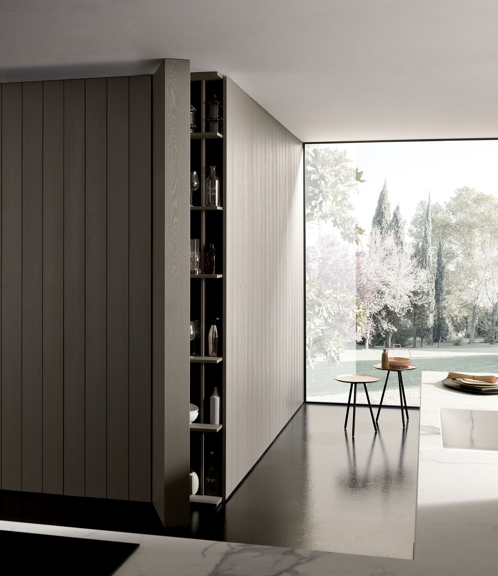 Дубовая кухня с островом MODULNOVA Float ARCH-00131652 - Вид №4