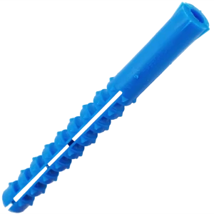 Дюбель с шипами для полнотелых материалов 10х100 мм полипропилен цвет синий 150 шт.