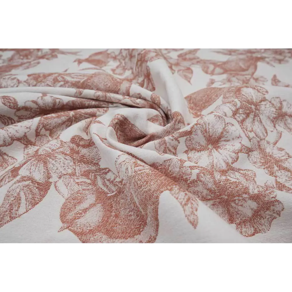 Ткань 1 п/м Жаккард Flemina 140 см цвет терракотовый AMETIST STLM-2022027