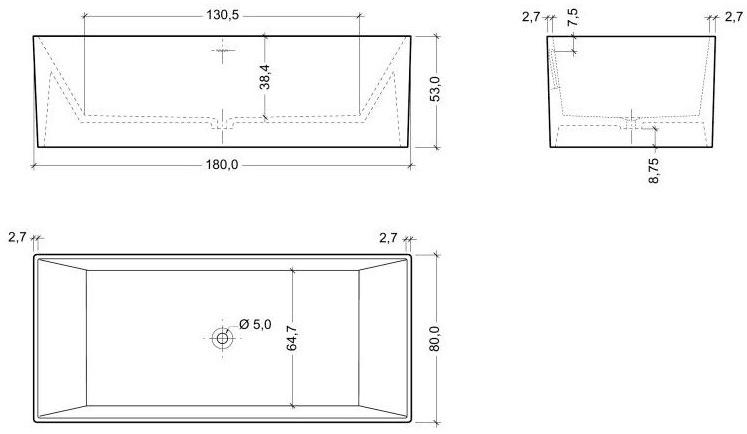 AQUAdesign Отдельностоящая прямоугольная ванна Urbain sun-id-1501225 - Вид №2