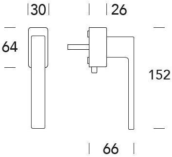 Reguitti Оконная ручка дк в замаке Q-mini A142dkq7550 - Вид №1