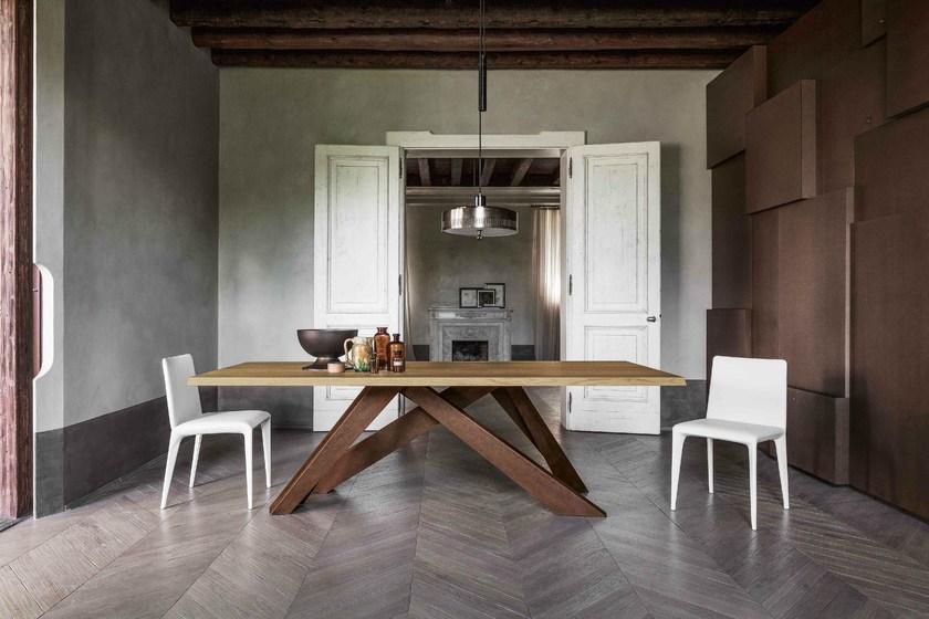 Bonaldo Стол со стальным основанием и деревянной или стеклянной столешницей sun-id-1367890 - Вид №10