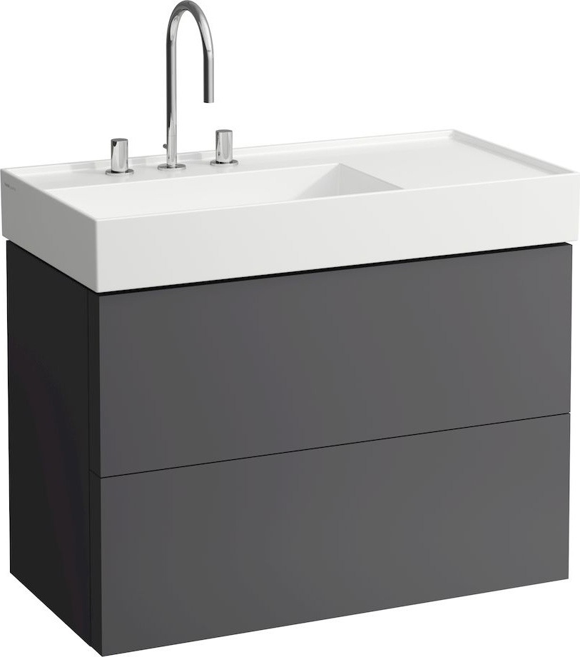 H4076180336421 Шкафчик под раковину, 2 ящика, включает в комплект органайзер, для раковины с полочкой справа 810338 LAUFEN PRO - Вид №2