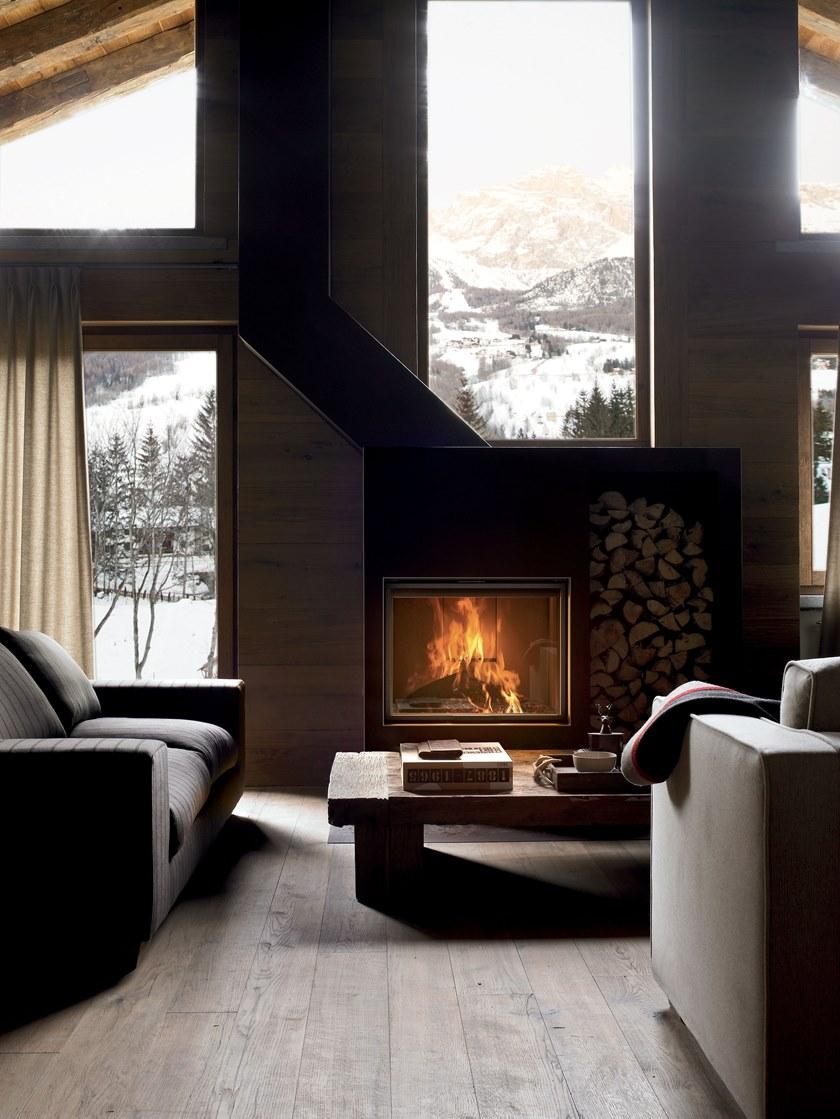 MCZ Встроенный камин на дровах с панорамным остеклением Wood sun-id-1380619 - Вид №1