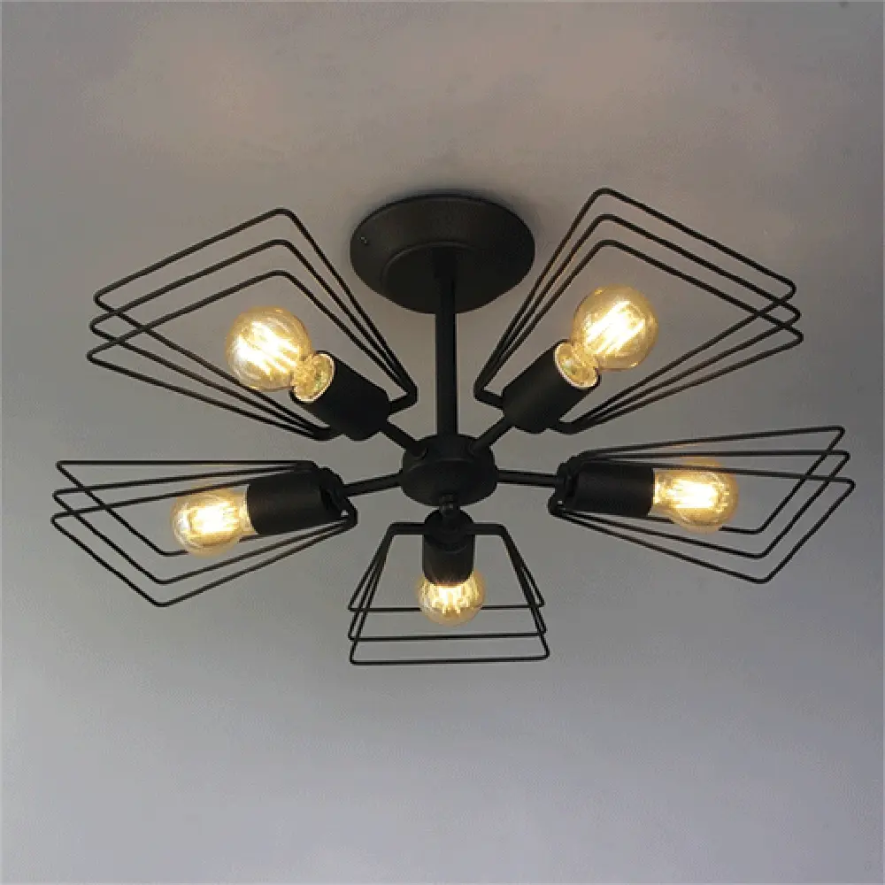 Люстра Vitaluce Ферро — современный 5-рожковый светильник для гостиной 82015397 STLM-0017649 - Вид №3