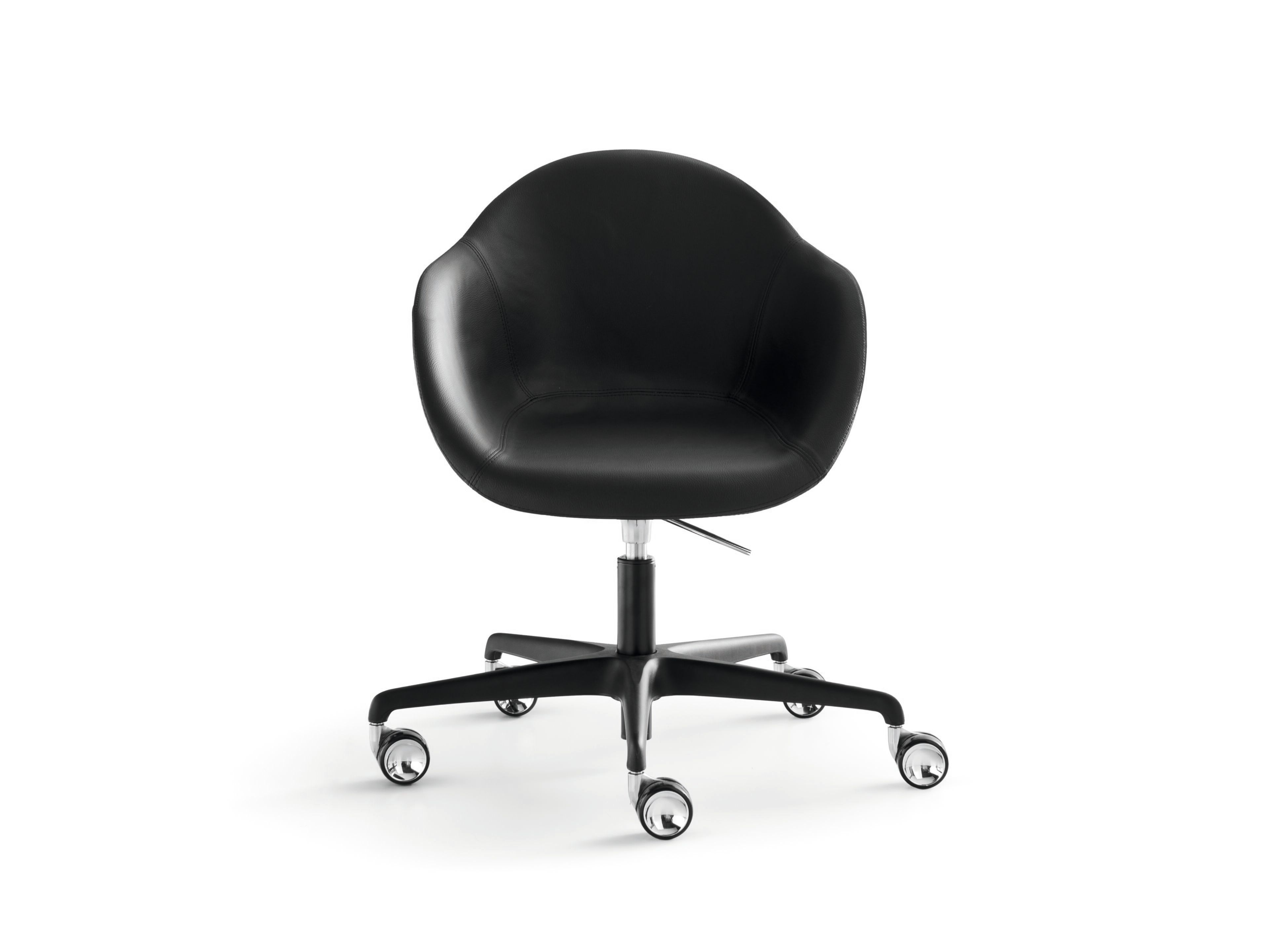 Кожаный регулируемый по высоте офисный стул с подлокотниками Martex Taara ARCH-00031935 - Вид №3