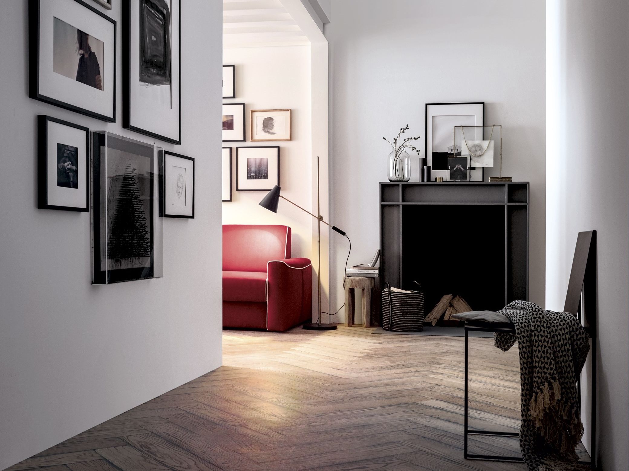 Двуспальный диван-кровать из ткани Felis Day &amp ARCH-00023558 - Вид №1