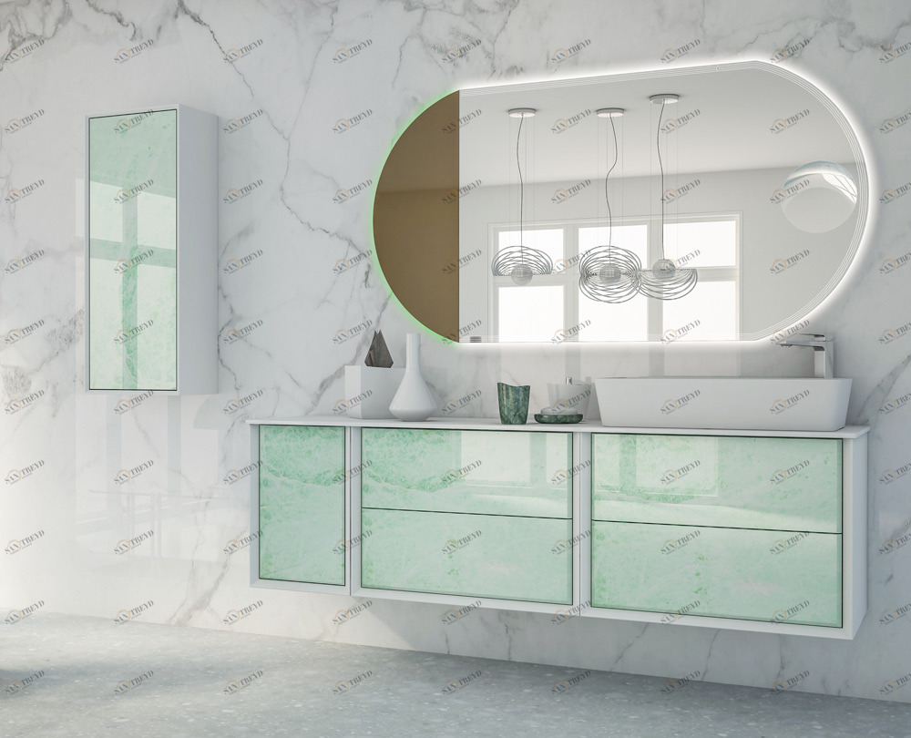 Мебель для ванной CEZARES BELLAGIO 175 Green Stone