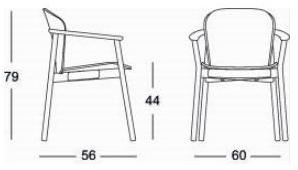 SCAB DESIGN Деревянный стул с подлокотниками Finn sun-id-1394915 - Вид №6