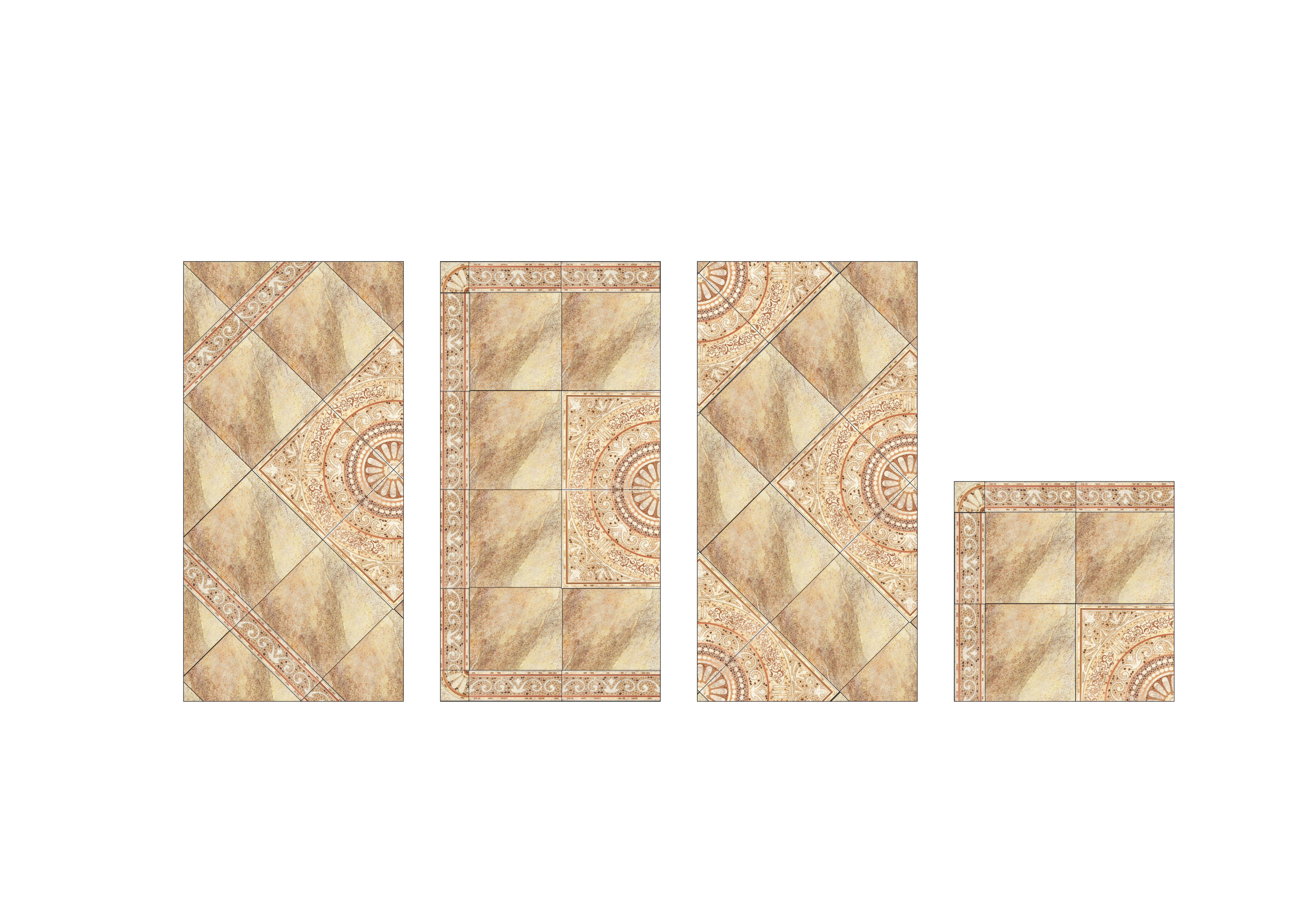 LB CERAMICS Тенерифе - Угловая декоративная вставка 14×14 см 88295556 STLM-0077478 - Вид №2