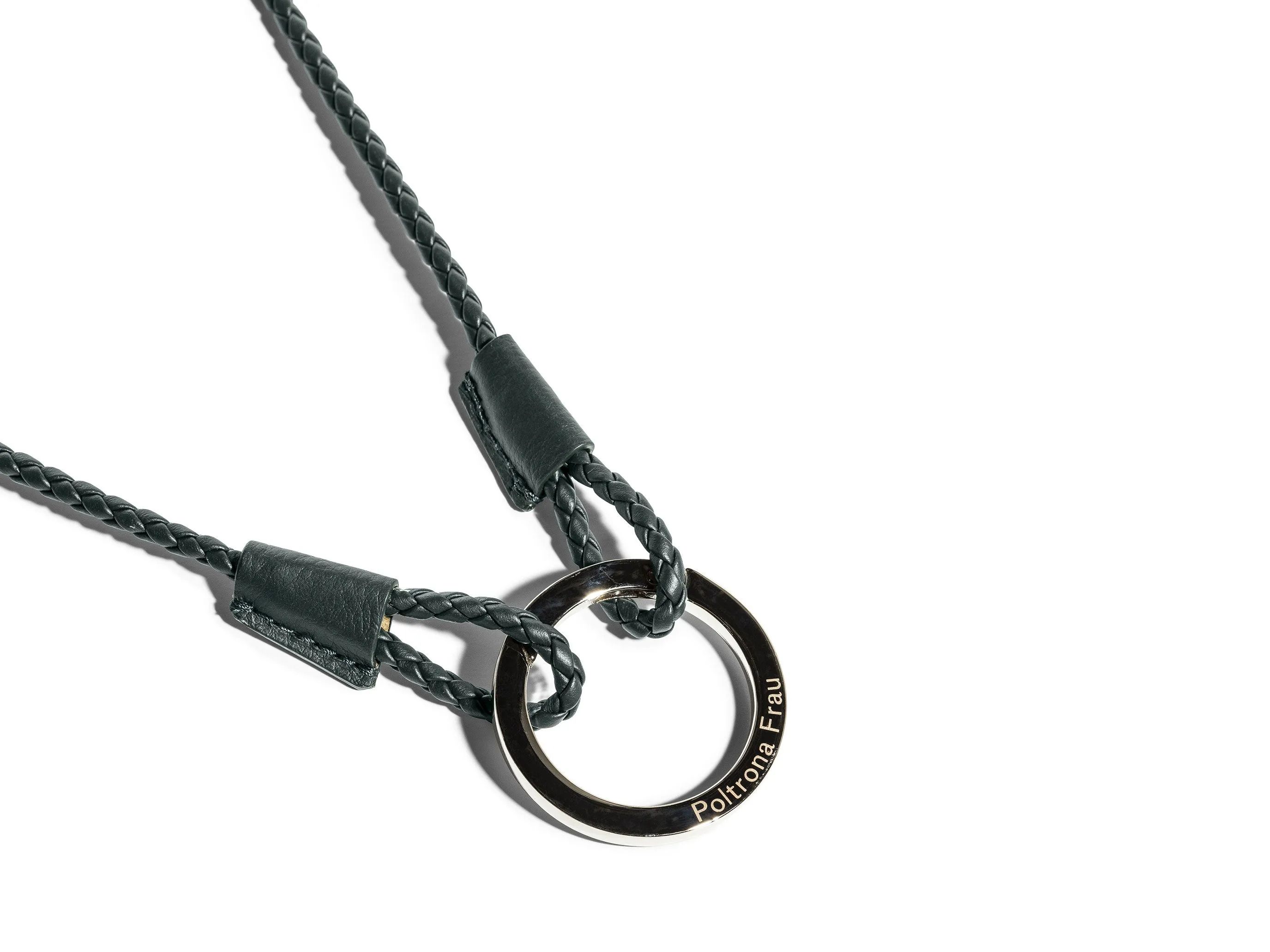 Кожаный и металлический брелок Poltrona Frau PET COLLECTION ARCH-00138364 - Вид №2