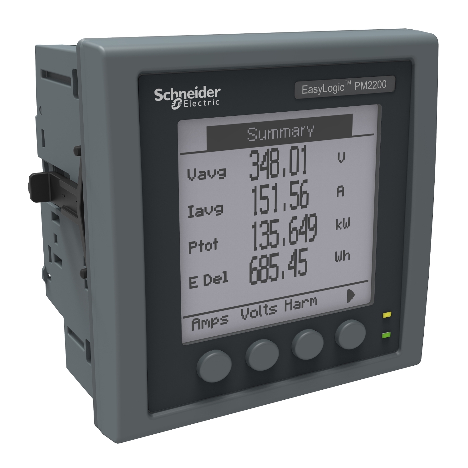 METSEPM2220R Счетчик многофункциональный PM2220, 3-ф, LCD, RS485 Modbus, кл.т. 1 Schneider Electric EasyLogic 