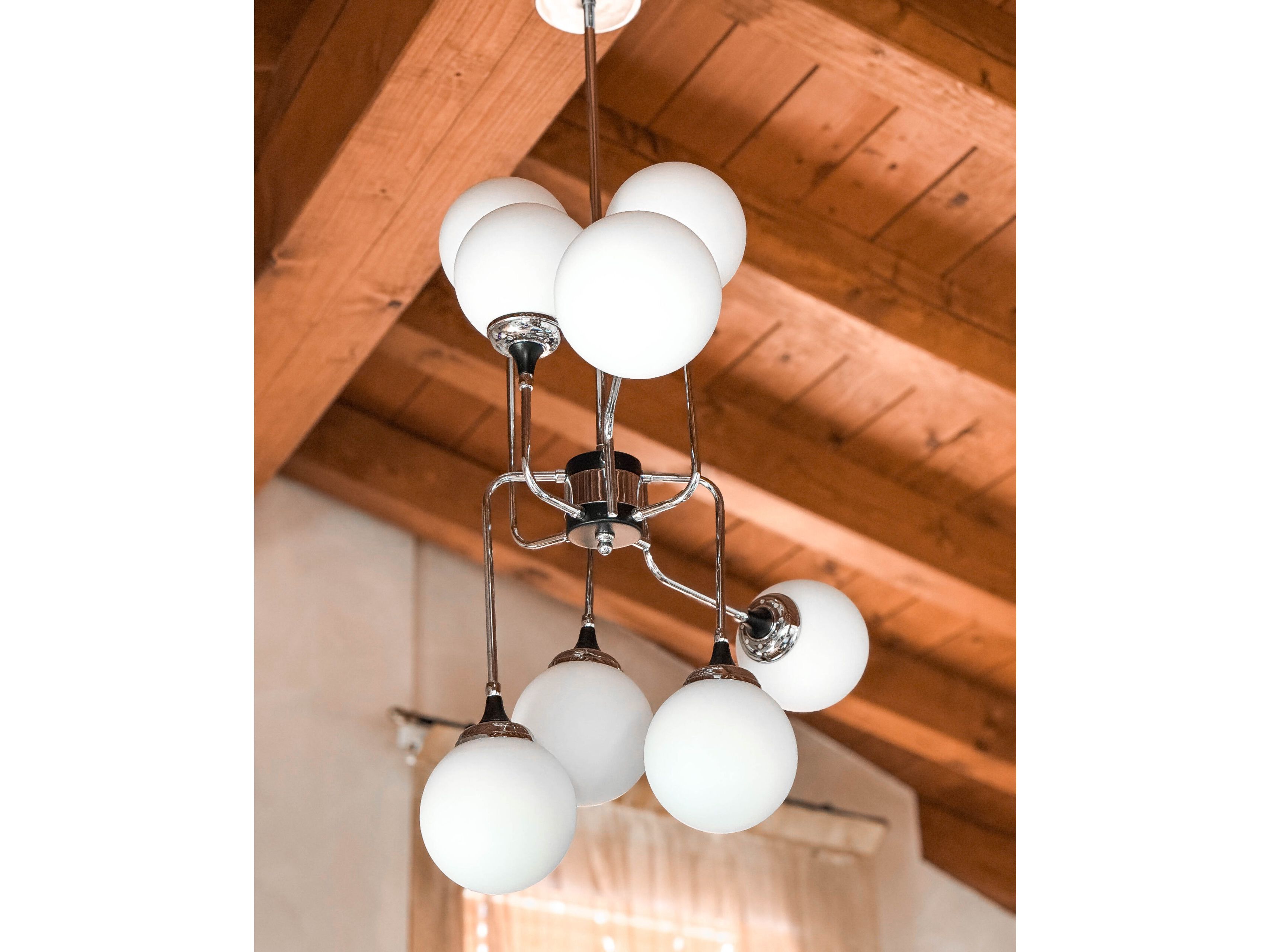 Светодиодный подвесной светильник из латуни и стекла Lampex Italiana Vega ARCH-00137769 - Вид №1