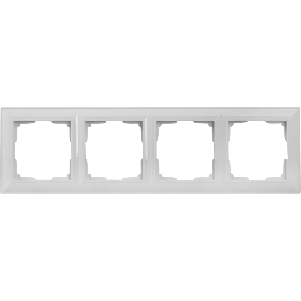 Рамка Werkel Fiore для 4 розеток и выключателей в классическом белом исполнении 82125351 STLM-0019680