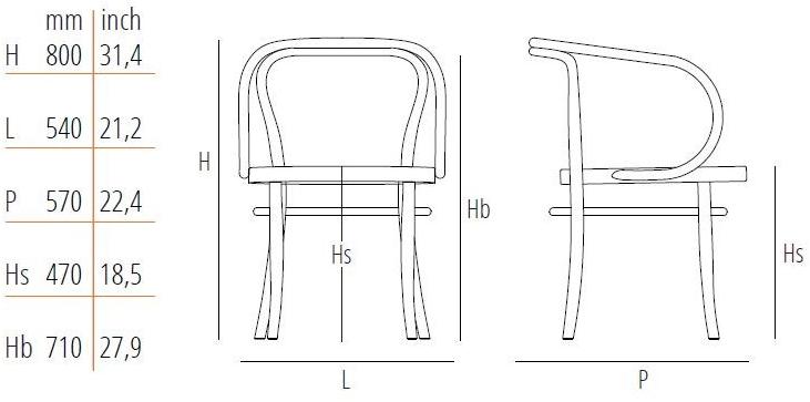 Wiener GTV Design Стул из бука с подлокотниками sun-id-1433307 - Вид №28