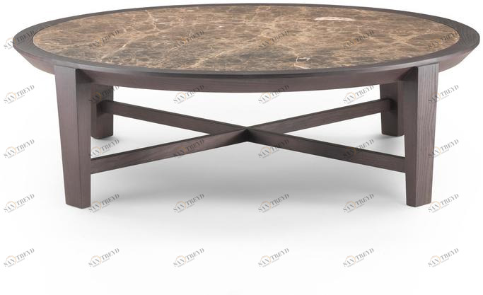 Flexform Круглый журнальный столик из мрамора Elliot sun-id-1344951