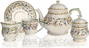 10674949 Gien Сервиз чайный Gien Тоскана №2 на 6 персон 15 предметов, фаянс Фаянс